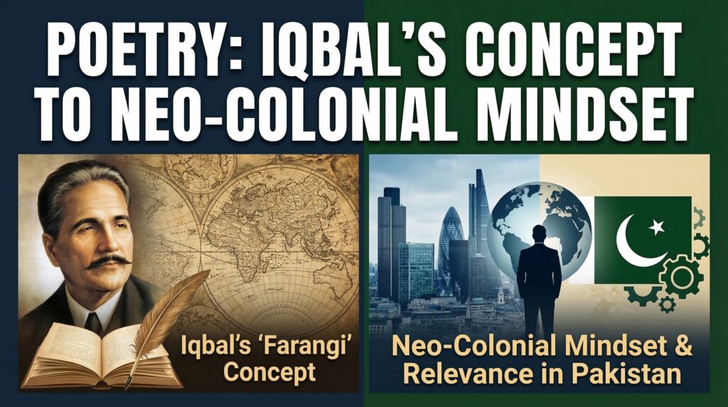 Poetry: Iqbal’s concept of farangi to neo-colonial mindset and its relevance in Pakistan – شاعری: پاکستان میں اقبال کے تصور فرنگی سےنو استعماری ذہنیت
